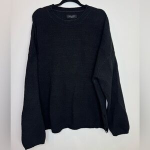 AllSaints Black Crewneck Sweater